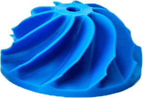 Digital Light Processing piece died blue