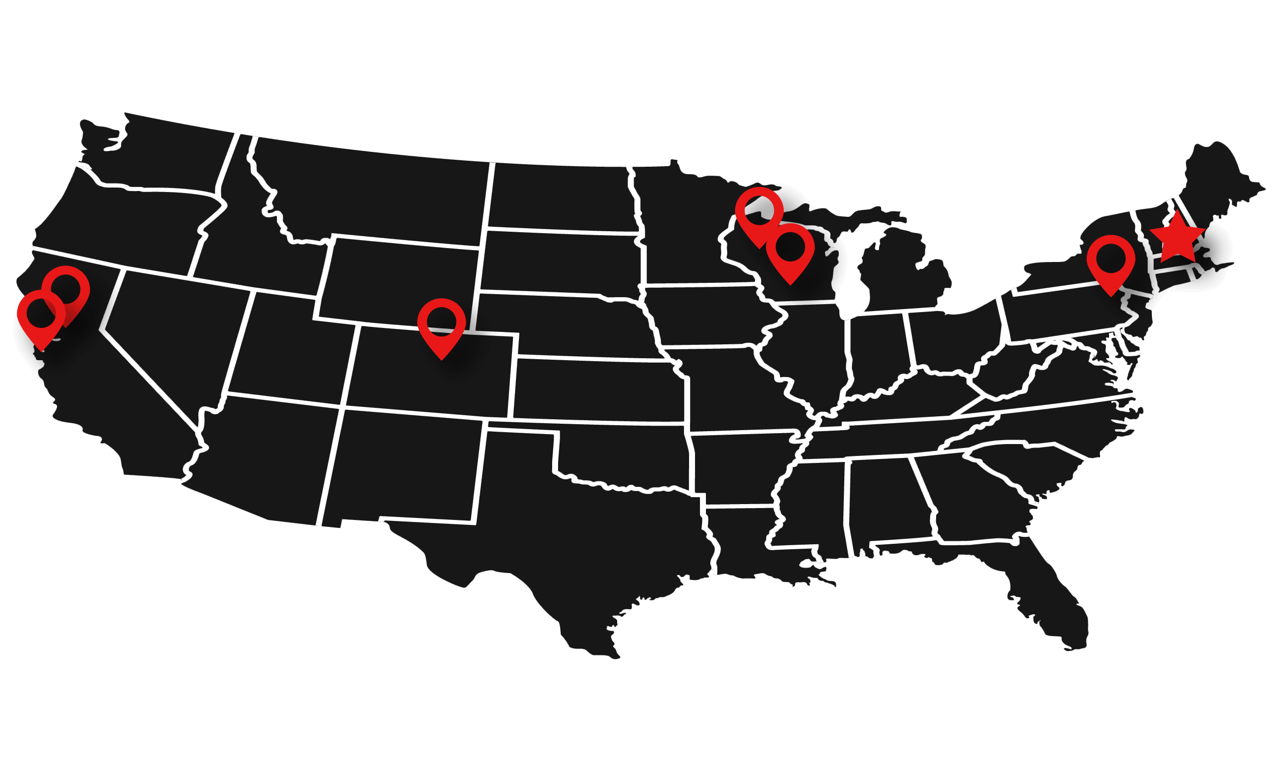 US Map - Prototek Locations