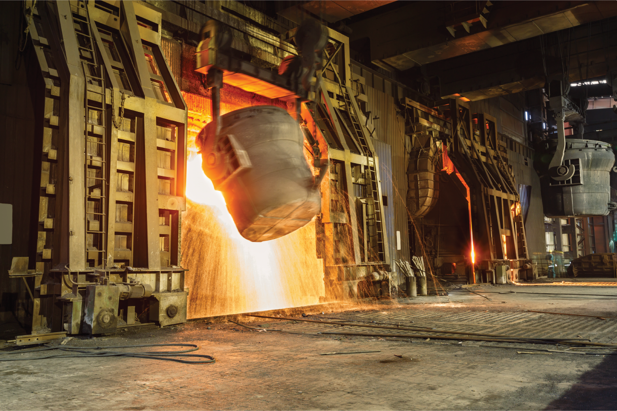 Smelting Furnace for extracting steel from ore.