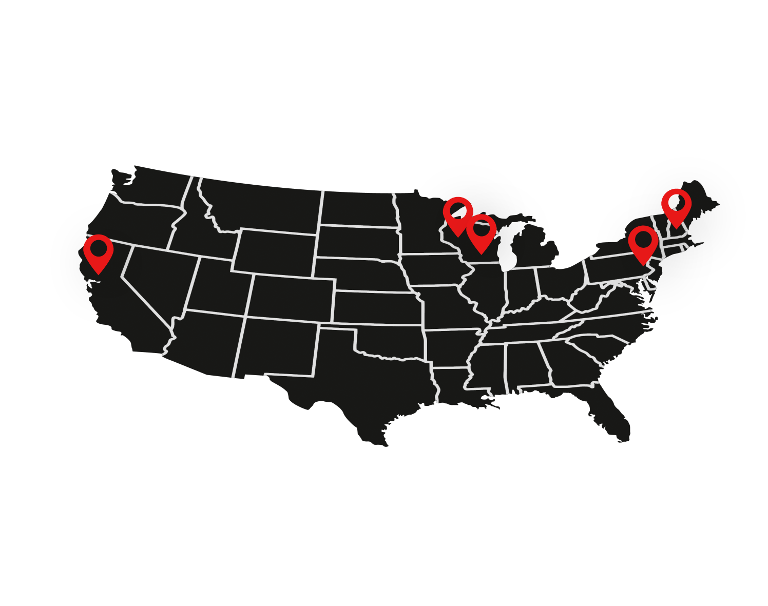 Prototek Locations Map