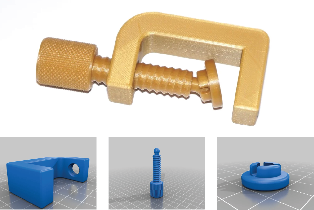Image of STL Files for 3D printing a clamp