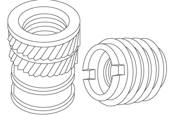 Threaded Insert - hardware insert illustrations